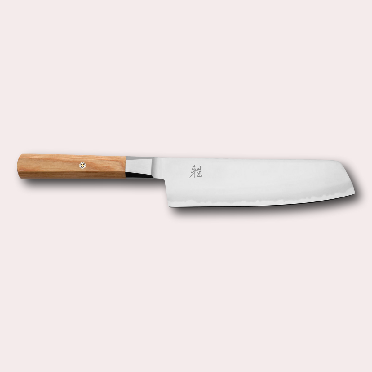 Miyabi 4000FC Koya Nakiri knife. Made in Japan, stunning folded steel blade with octagonal pakkawood handle. japanese-knives.co.uk