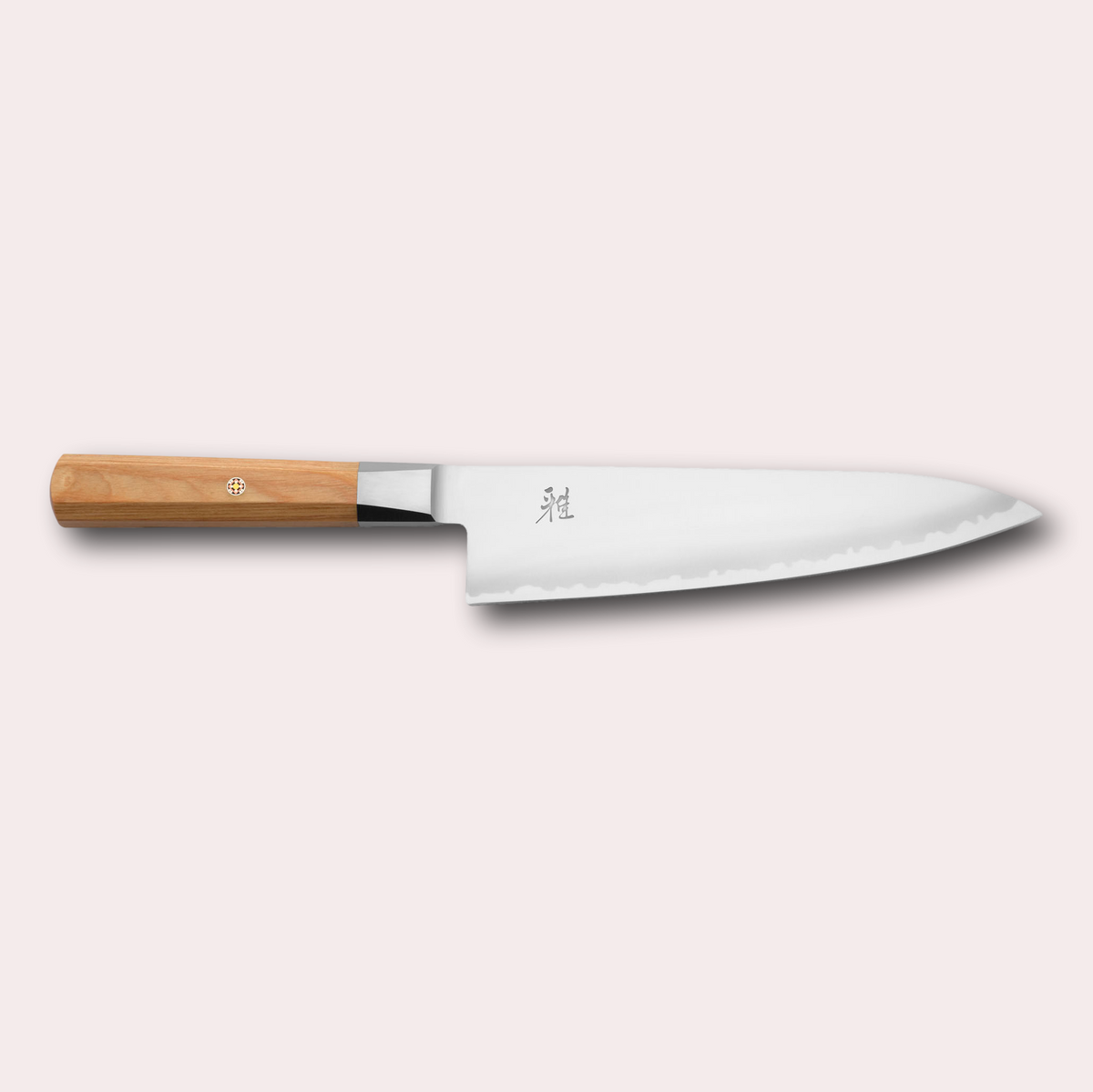 Miyabi 4000FC Koya Gyuto chef knife. Made in Japan, stunning folded steel blade with octagonal pakkawood handle. japanese-knives.co.uk