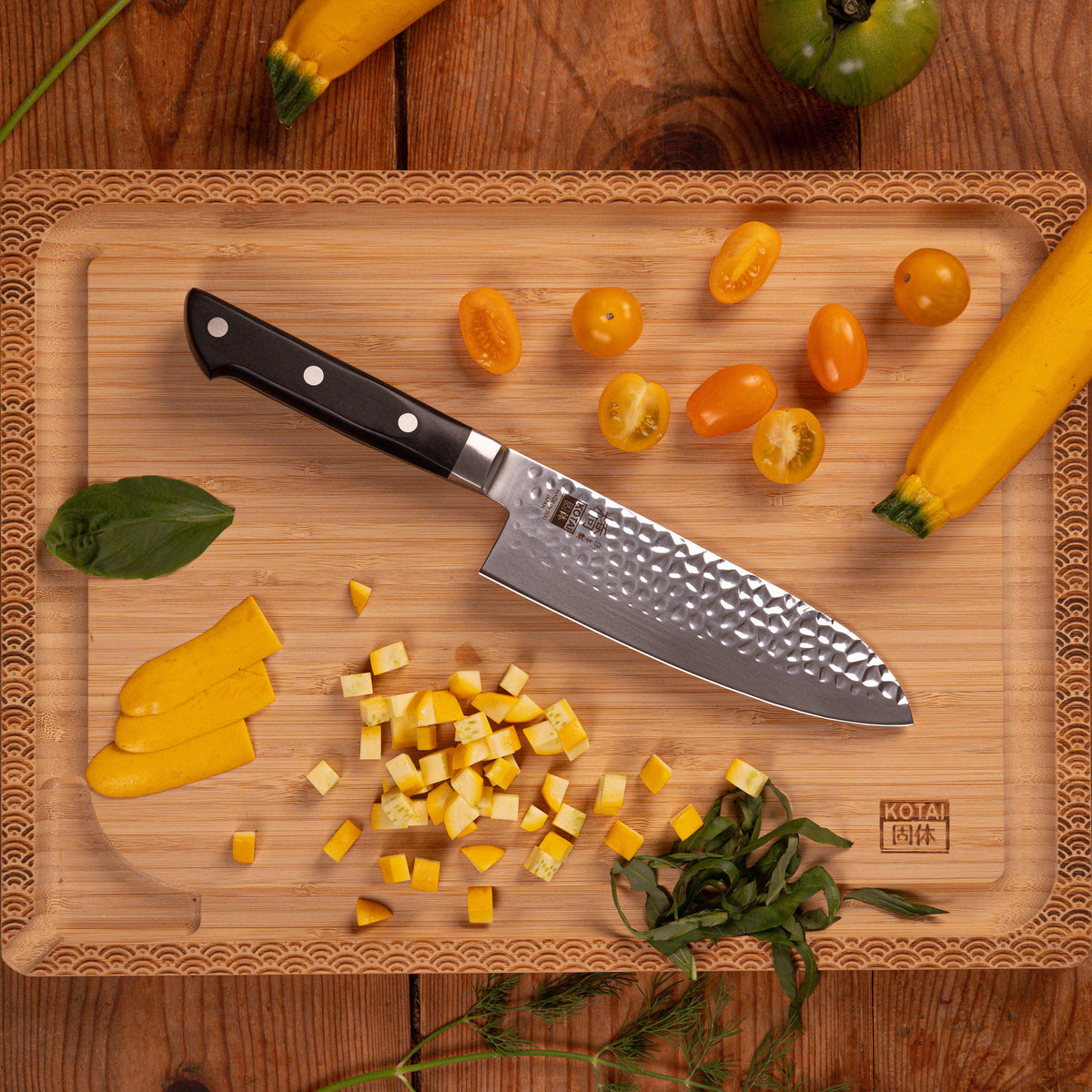 KOTAI Hashi Tsuchime Santoku Knife 17cm