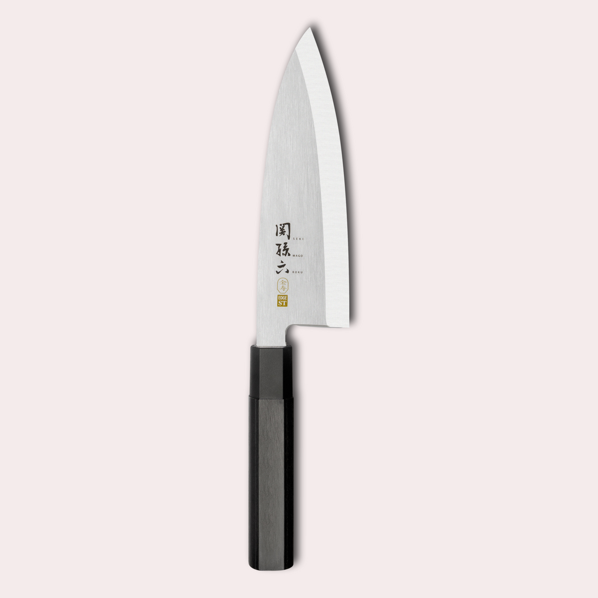 Kai Seki Magoroku Kinju Deba knife. Japanese single bevelled blade for all round kitchen work and prep. A workhorse knife from The Cotswold Knife Company