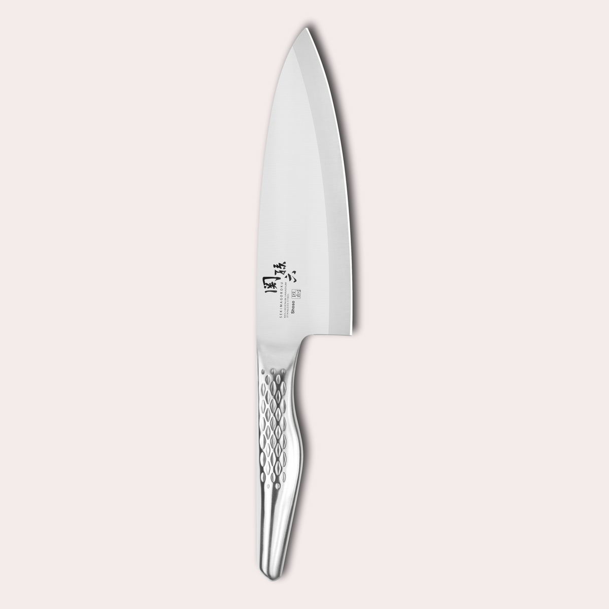 Kai Seki Magoroku Shoso Deba knife. 5CR15MoV Steel with diamond pattern handle.