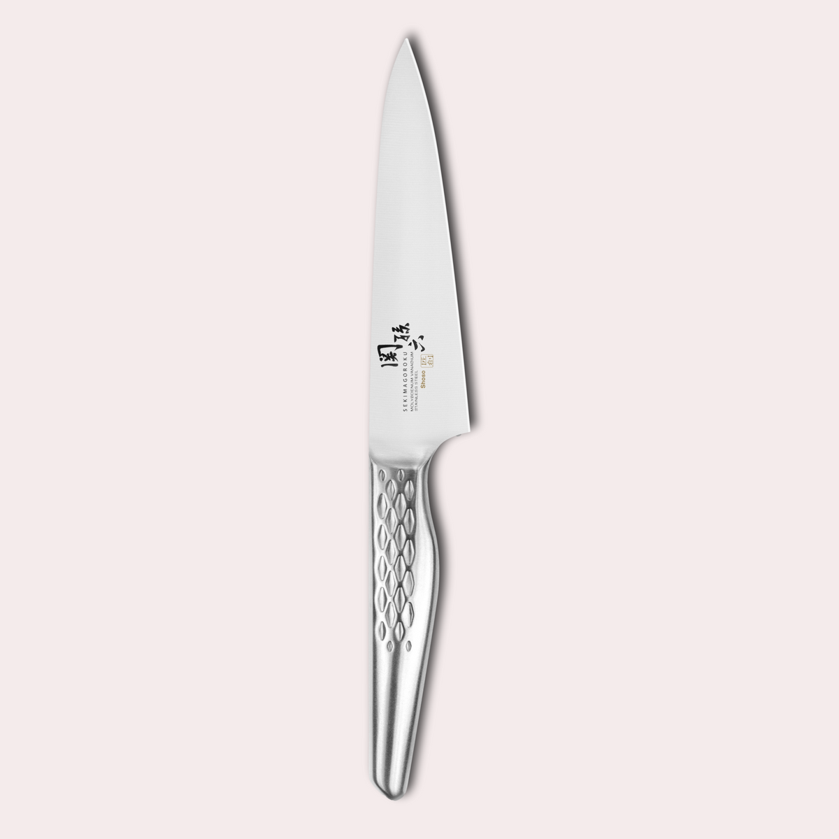 Kai Seki Magoroku Shoso Utility knife. 5CR15MoV Steel with diamond pattern handle.