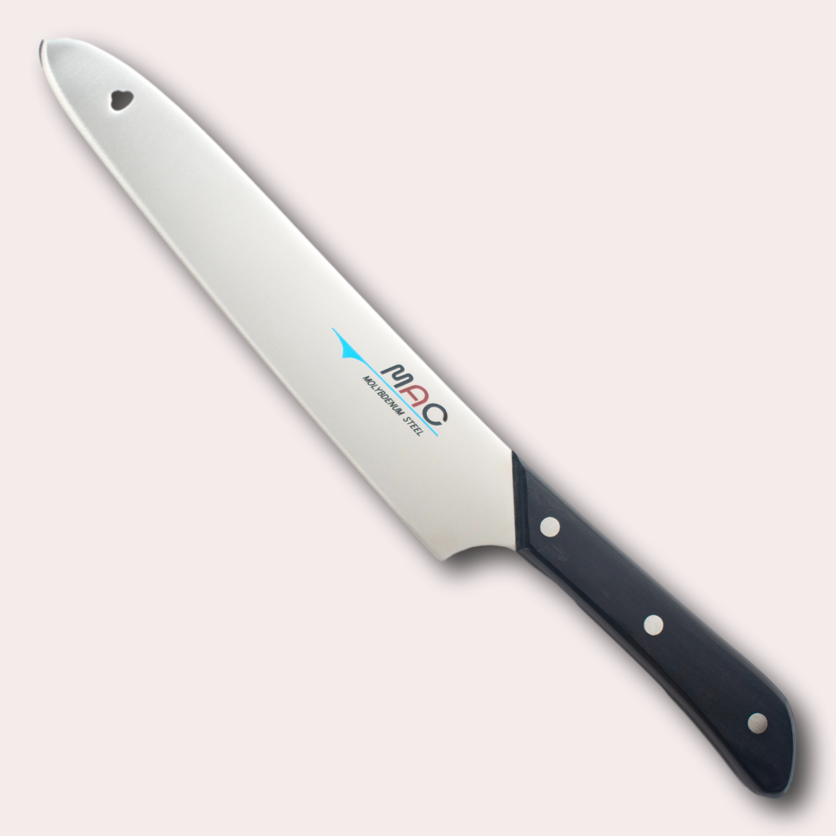 MAC Original Carving knife, high-carbon Molybdenum Vanadium alloy blade with Pakkawood riveted handle.