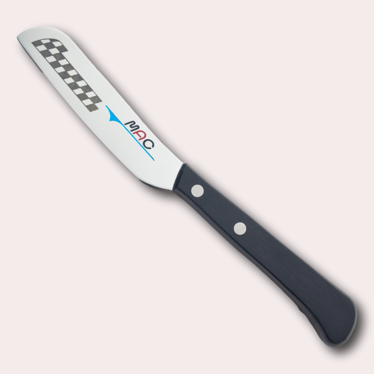 MAC Original Cheese & Bread knife, high-carbon Molybdenum Vanadium alloy blade with Pakkawood riveted handle.