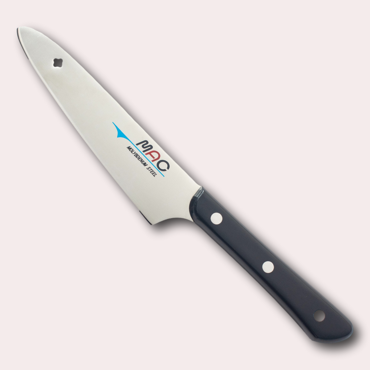 MAC Original Utility knife, high-carbon Molybdenum Vanadium alloy blade with Pakkawood riveted handle.