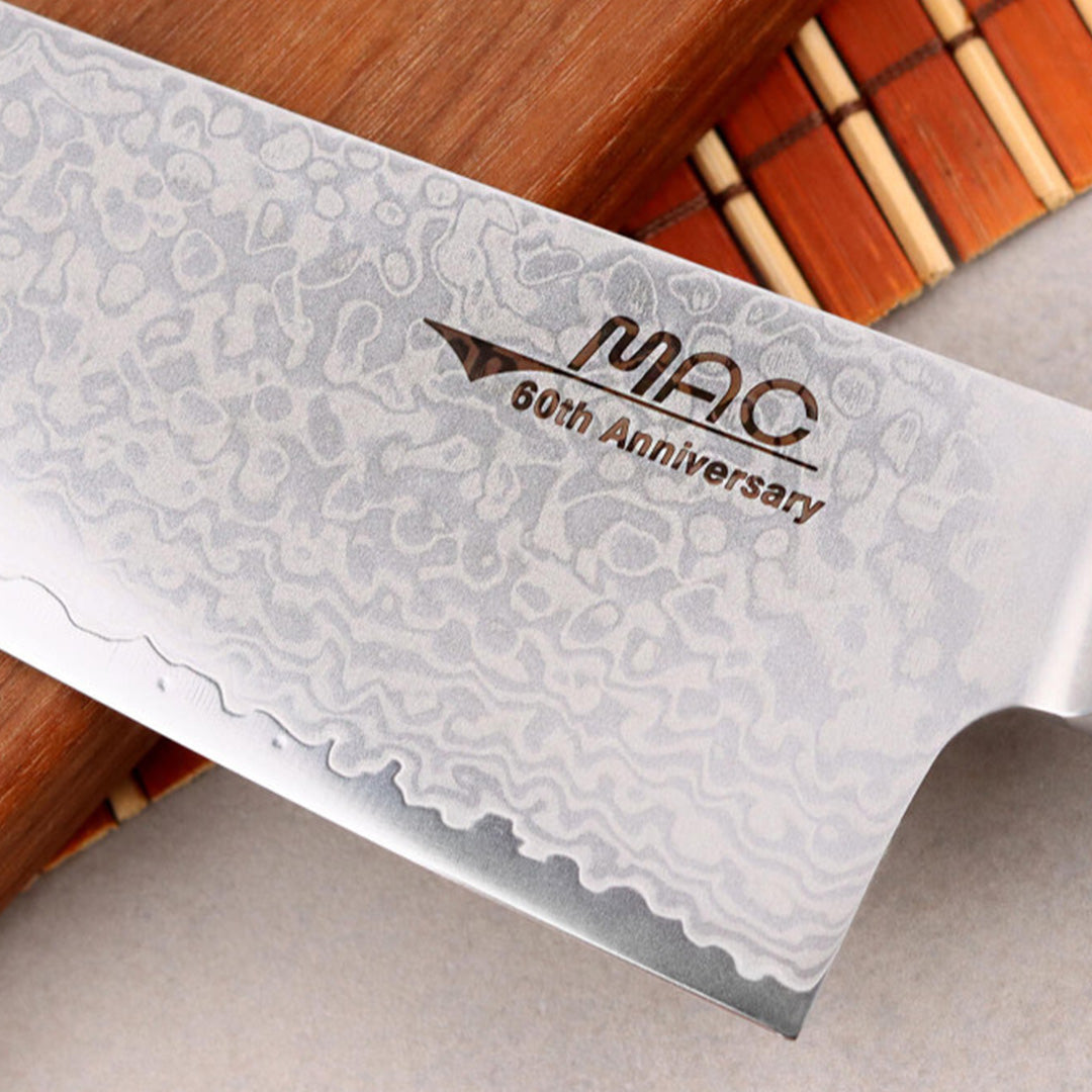 Mac Damascus 20cm gyuto special edition knife.