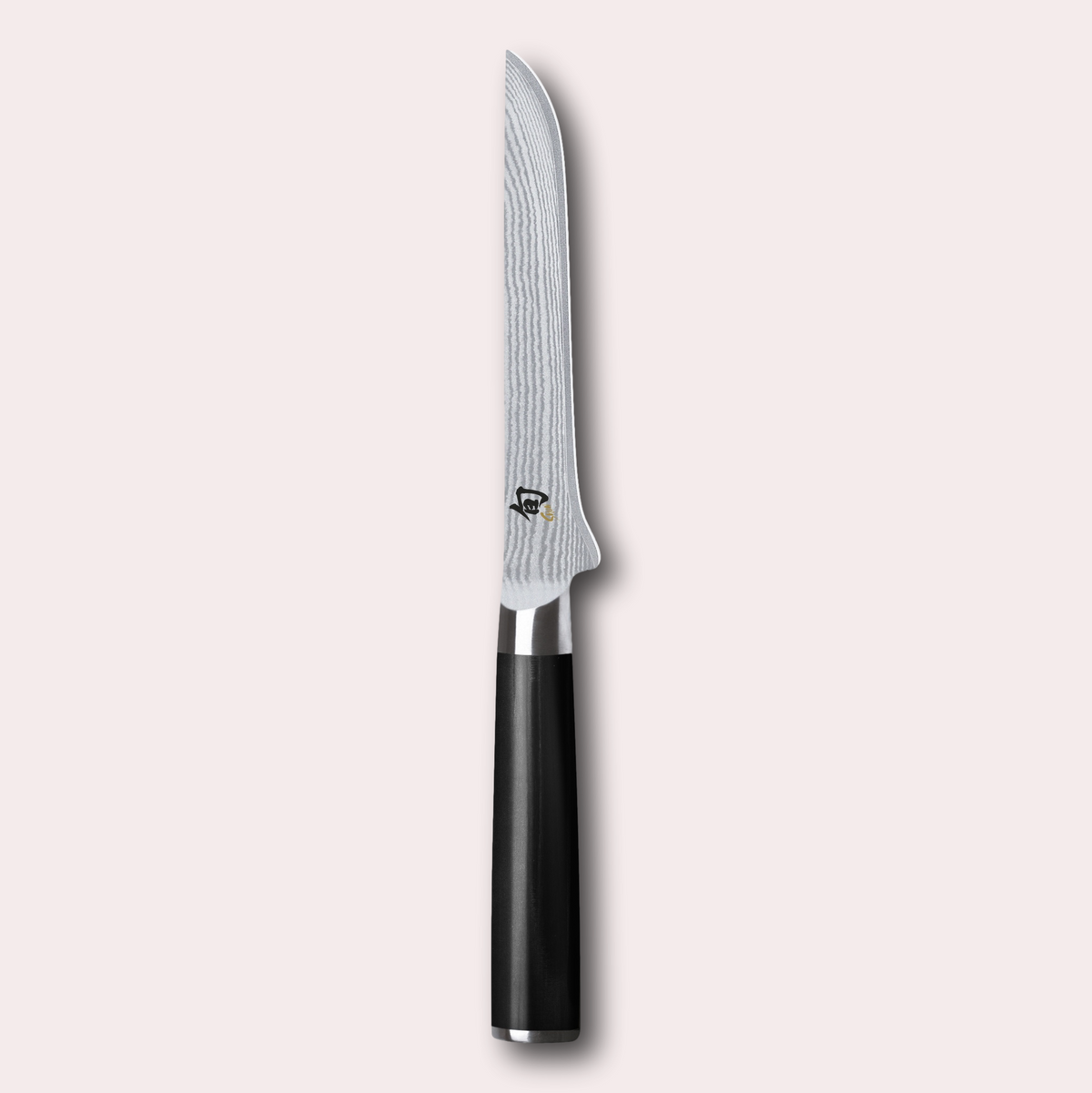 KAI Shun 15cm Boning Knife , damascus blade with razor sharp edge and black pakkawood handle.