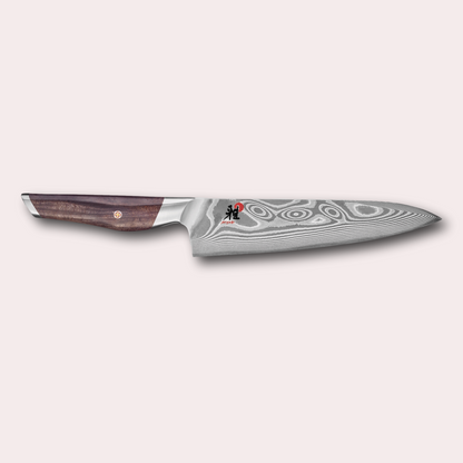 Miyabi Iki chef/gyuto knife, premim Damascus blade with beautiful hardwood handle, supplied by japanese-knives.co.uk