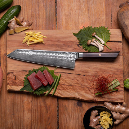 KOTAI Bunka Damascus Kiritsuke Knife 21cm