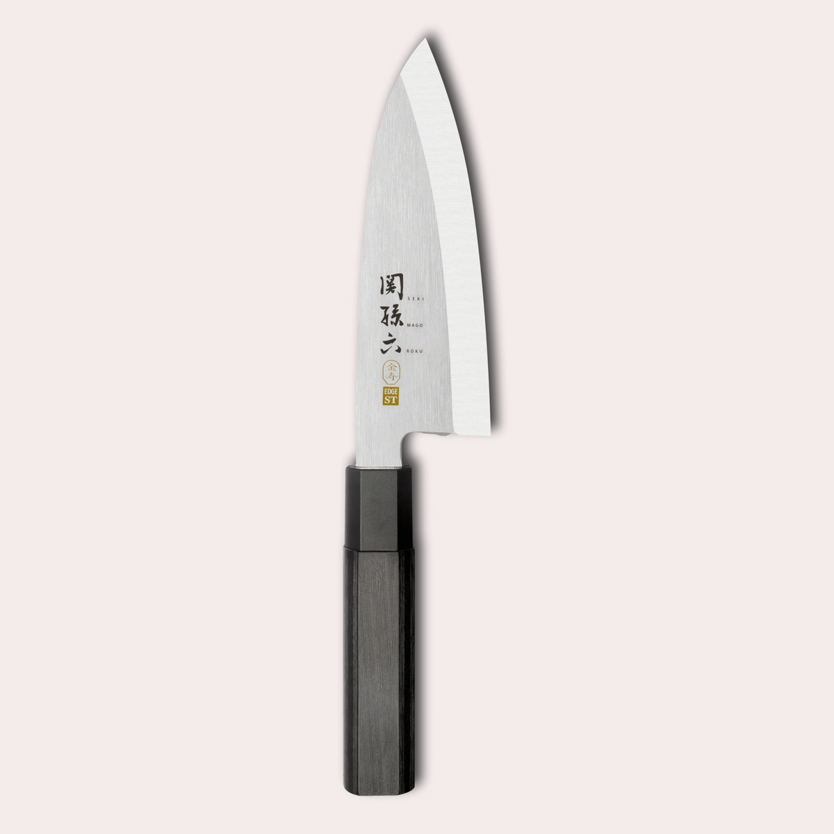 Kai Seki Magoroku Kinju Deba knife. Japanese single bevelled blade for all round kitchen work and prep. A workhorse knife from The Cotswold Knife Company