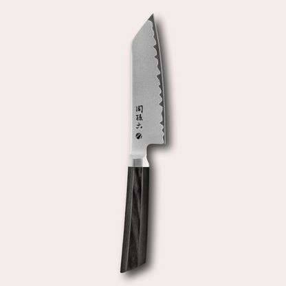 High-end Kai Kaname Kiritsuke knife.  VGXeos 3 ply steel and octagonal handle finish this handmade series. 