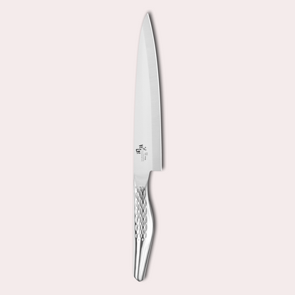 Kai Seki Magoroku Shoso Yanagiba slicing knife. 5CR15MoV Steel with diamond pattern handle.