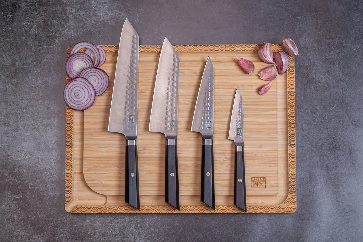 Kotai Bunka 440c Knives complete collection as supplied by japanese-knives.co.uk