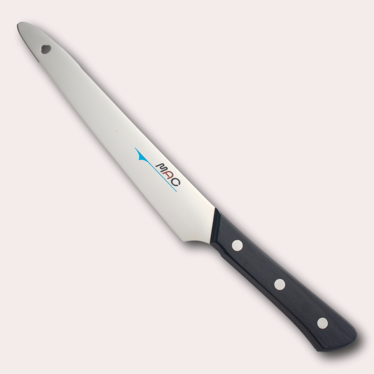 MAC Original Fillet knife, high-carbon Molybdenum Vanadium alloy blade with Pakkawood riveted handle.