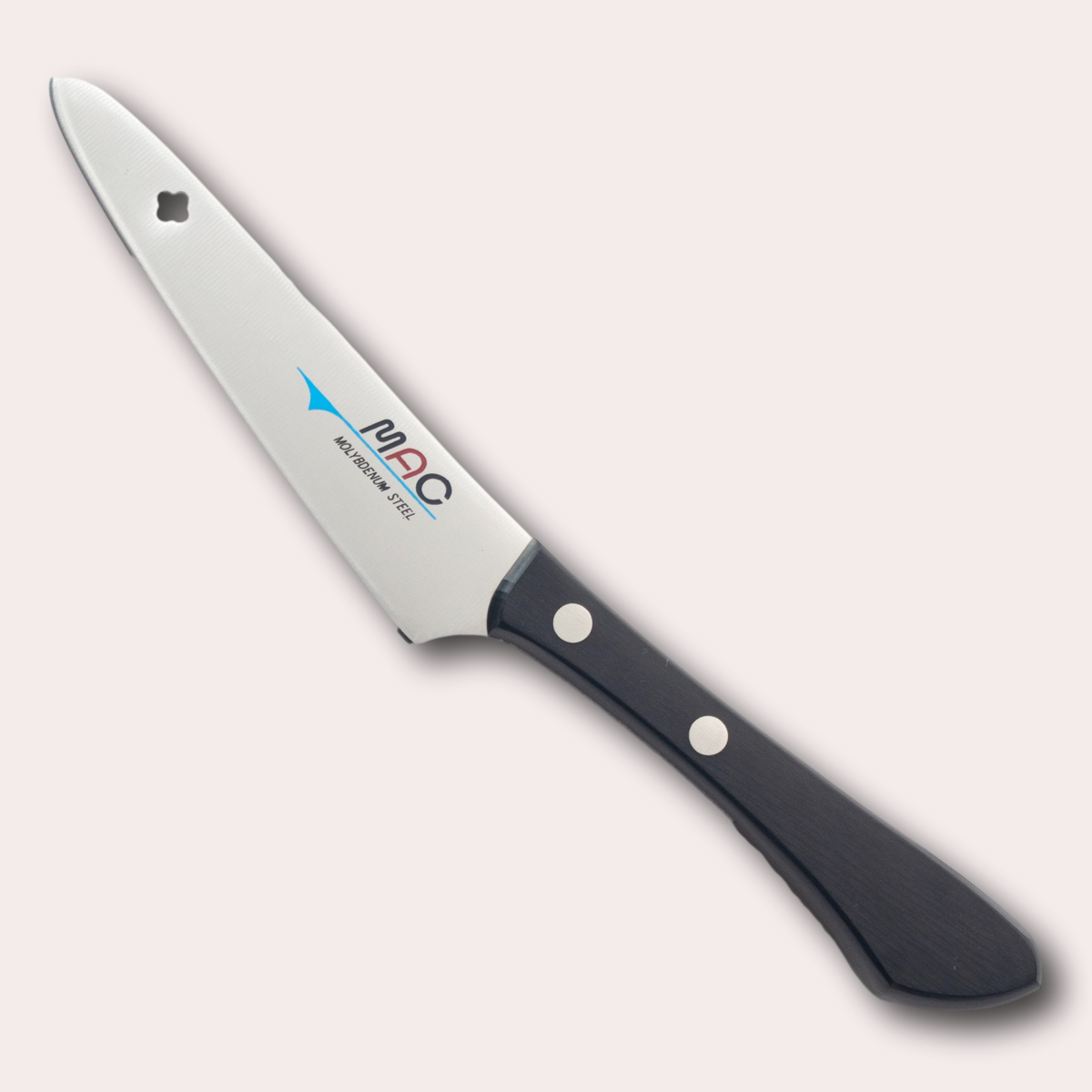 MAC Original Paring knife, high-carbon Molybdenum Vanadium alloy blade with Pakkawood riveted handle.