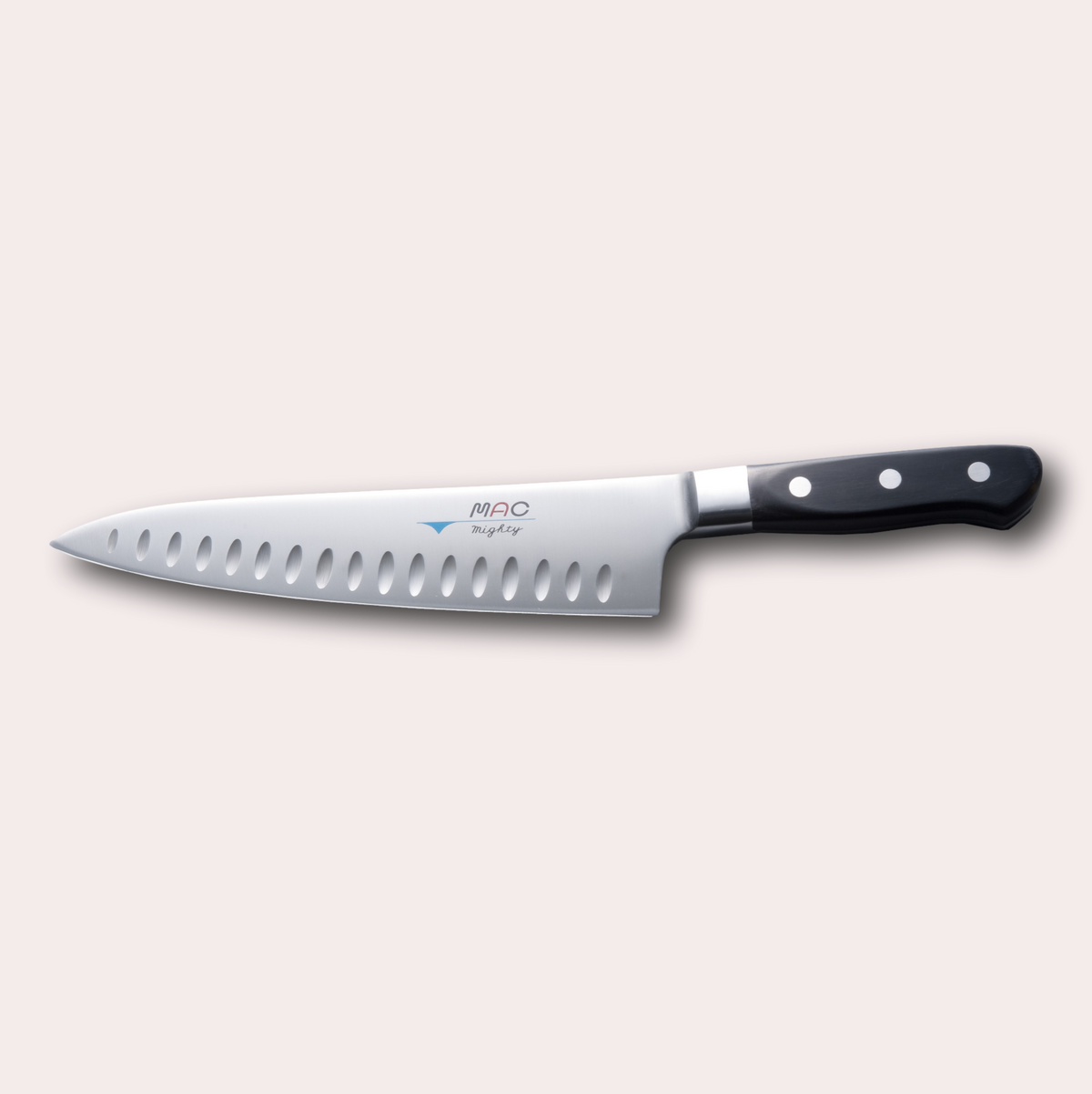 MAC Pro 20cm hollow edge Gyuto knife, supplied by japanese-knives.co.uk