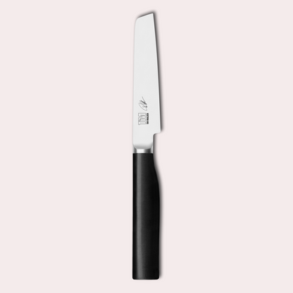 Tim Malzer designed Kai Kamagata paring knife 4116 steel blade and POM handles.  japanese-knives.co.uk