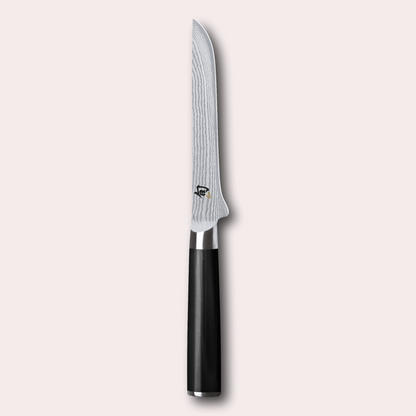 KAI Shun 15cm Boning Knife , damascus blade with razor sharp edge and black pakkawood handle. 