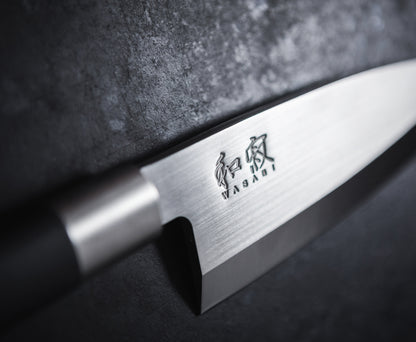Kai Oak Knife Block with 8 Wasabi Black Knives