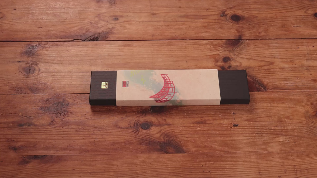 Load video: KOTAI Hashi Tsuchime Gyuto Knife 20cm