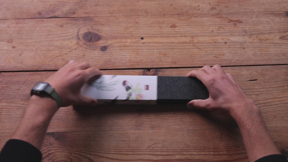 Load video: KOTAI Tsubame Santoku Knife 18cm