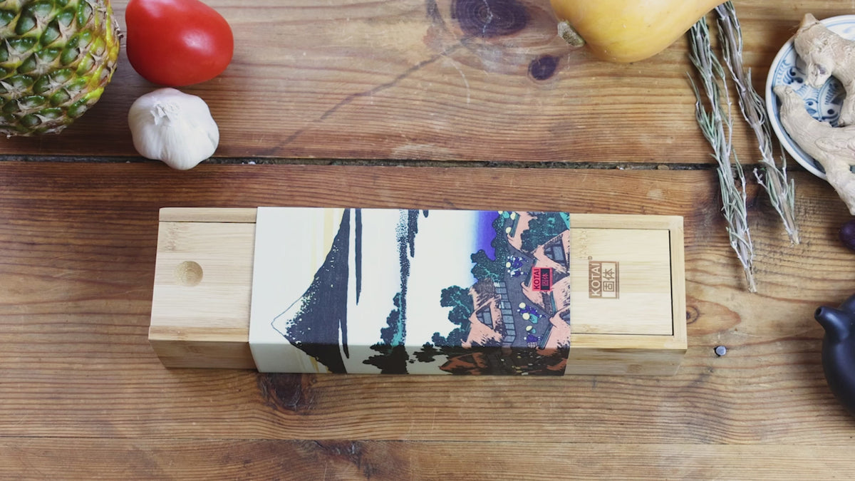 Load video: KOTAI Bunka Petty Knife 13.5cm